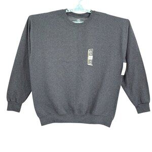 Athletic Works Mens Fleece Dark Gray Sweatshirt 4XL (58-60) Moisture Wicking NWT